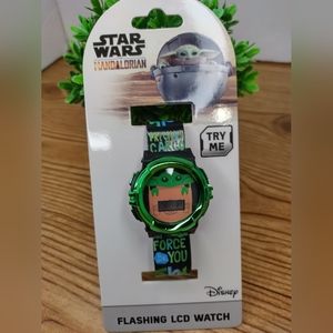 Disney Mandolorian Flashing LCD Watch